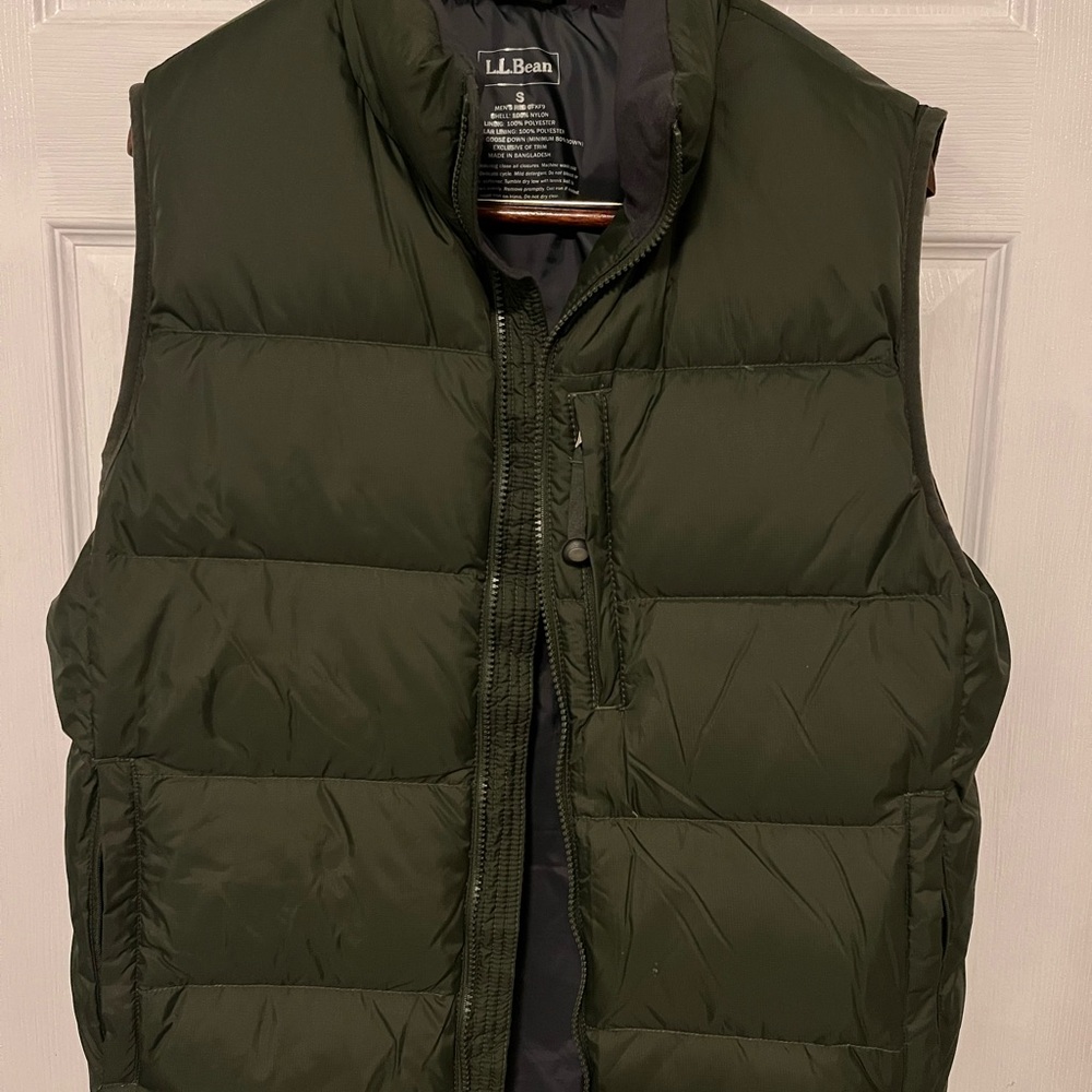 L.L. Bean Green Puffer Vest